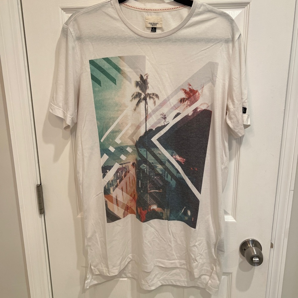 Civil Society Graphic Print White T-Shirt